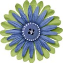 Flower Green Blue