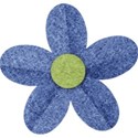 Flower Paper Mini Blue