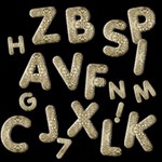 Gold Alphabets