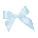 tied bow light blue