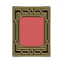 1 Rectangular Gold Black 2