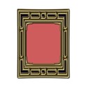 1 Rectangular Gold Blue 2