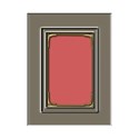 2 Rectangular Silver Gold