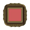 Gold Burgundy Square