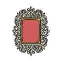 Ornate Rectangular Silver Gold