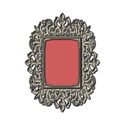 Ornate Rectangular Silver