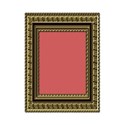 Rectangular Gold Burgundy 1