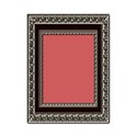 Rectangular Silver Burgundy 2