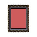 Ornate Gold Blue rectangle