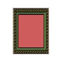 Ornate Gold Green rectangle