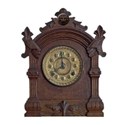 Mantel Clock Lion Head