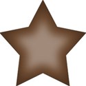 CK5e Star Brown ScrapGraphicsDotCom