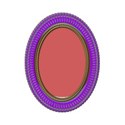 Oval Purple Gold