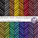Chevron Knit Texture Digital Scrapbooking Papers