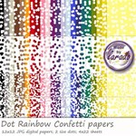 Dots Rainbow Confetti 