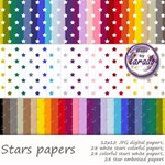 Stars Digital Scrapbooking Papers