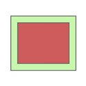 light green frame