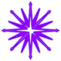 Compass purple neon
