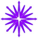 Compass purple neon