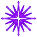 Compass purple neon