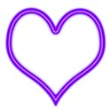 Hearts purple