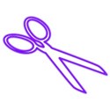 Scissors purple