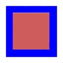bright blue frame