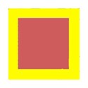 bright yellow frame