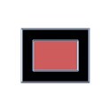 Rectangular frame horizontal