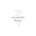 wonderful things