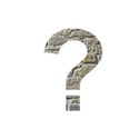 Stone punctuation  Question Mark
