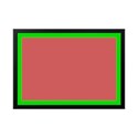 black green frame