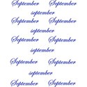 September wordart