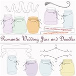 Romantic Wedding Jars and Doodles