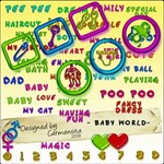 Carmensita Kit XV - BABY WORDART