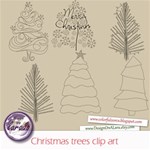 Christmas Trees clip art