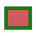 dark green frame