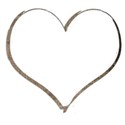 taupe heart