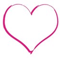 passionate pink heart frame