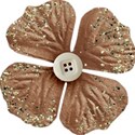 Fabric and Glitter Flower