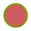 green round frame