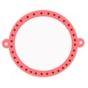 round dotted tag bright