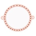 round dotted tag rose