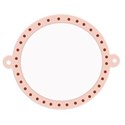 round dotted tag rose