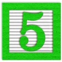 green_alpha_num_5