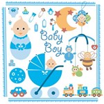 Cute as a Button Baby Boy plus bonus frames Cute as a Button Baby Boy plus bonus frames