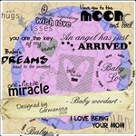 Carmensita Kit XXIV - BABY SWEET WORDART