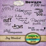 Dog Word Art 