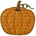 orange pumpkin-polka