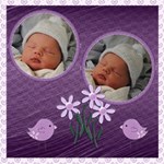 Purple Baby Photo Book